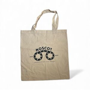 MOSCOT Cream Tote Bag with Black Logo